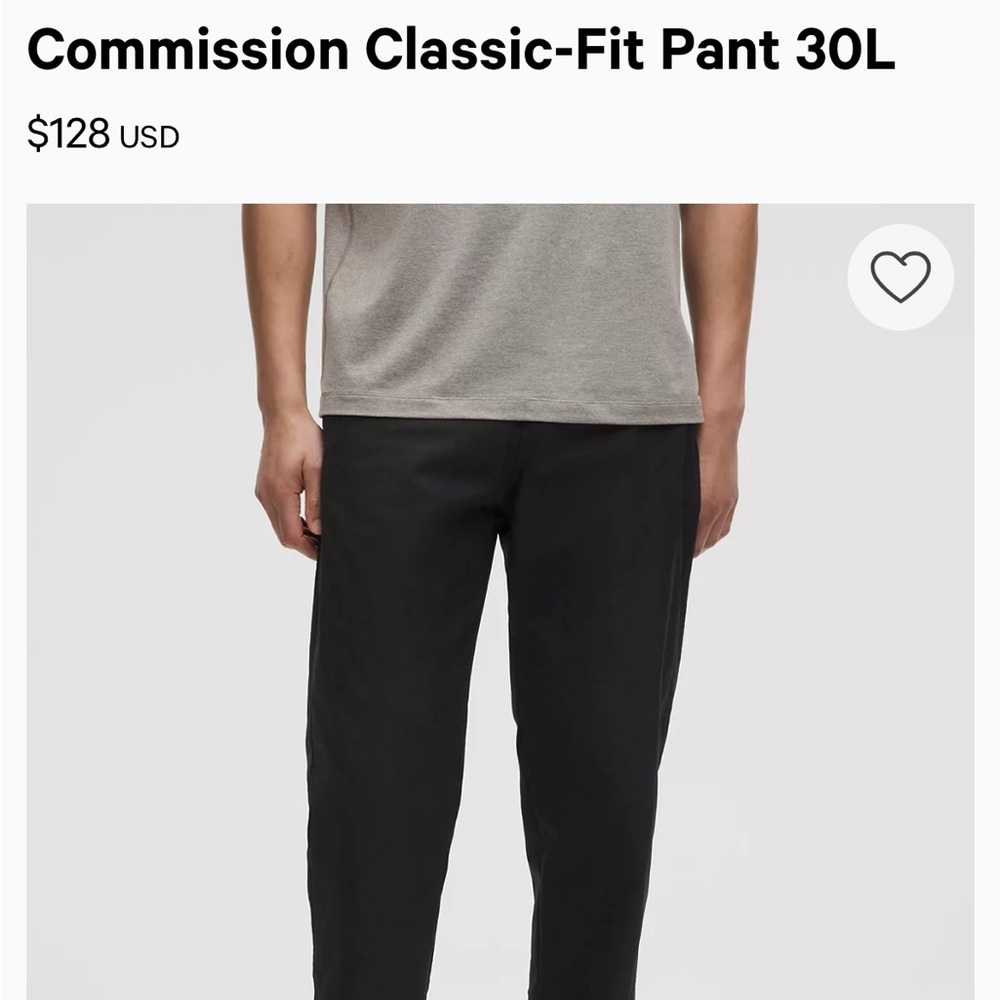 Lululemon Men’s Commission Classic-Fit Pant